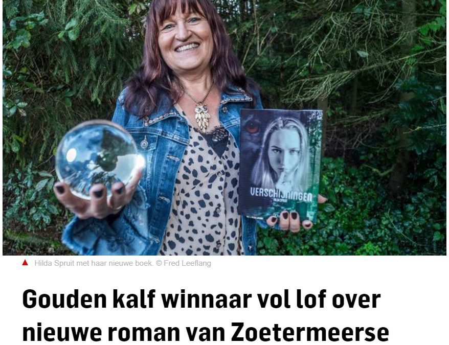 Gouden kalf winnaar vol lof over nieuwe roman van Zoetermeerse schrijfster Hilda Spruit / AD 24-09-2020